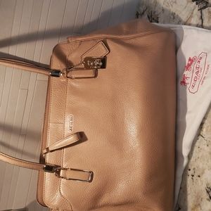 COACH Madison Kimberly Leather Shoulder Bag.